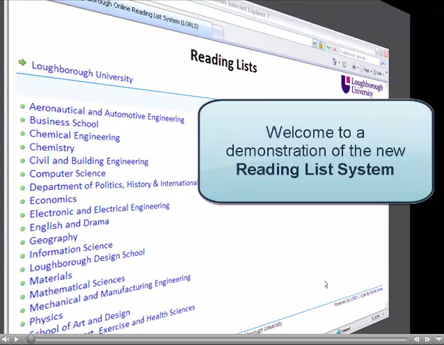 New reading list system