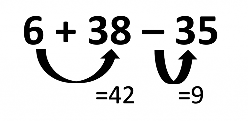 6+38-35