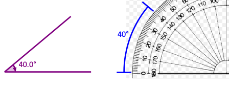 A protractor can measure angles, and draw the line segments as