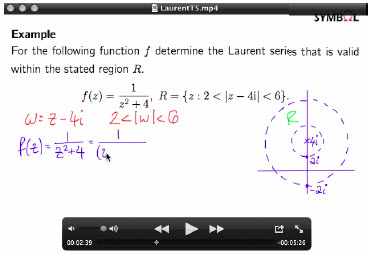 Calculating a Laurent series