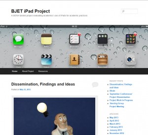 Huddersfield iPad Project Screenshot