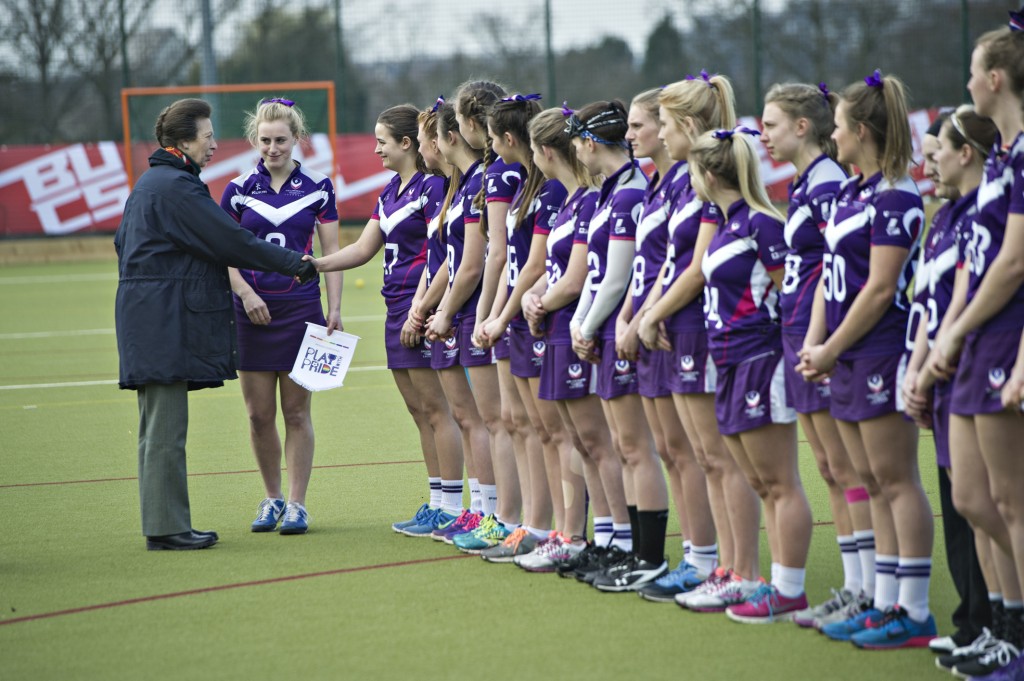Anne, The Princess Royal visiting the British Universities and Colleges Sport (BUCS) finals held at Loughborough University