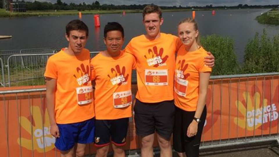 Joining a charity GSK 10 km with my placement mates