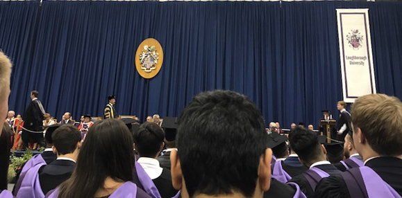 Graduation Ceremony with Lord Seb Coe in Sir David Wallace Sport Hall