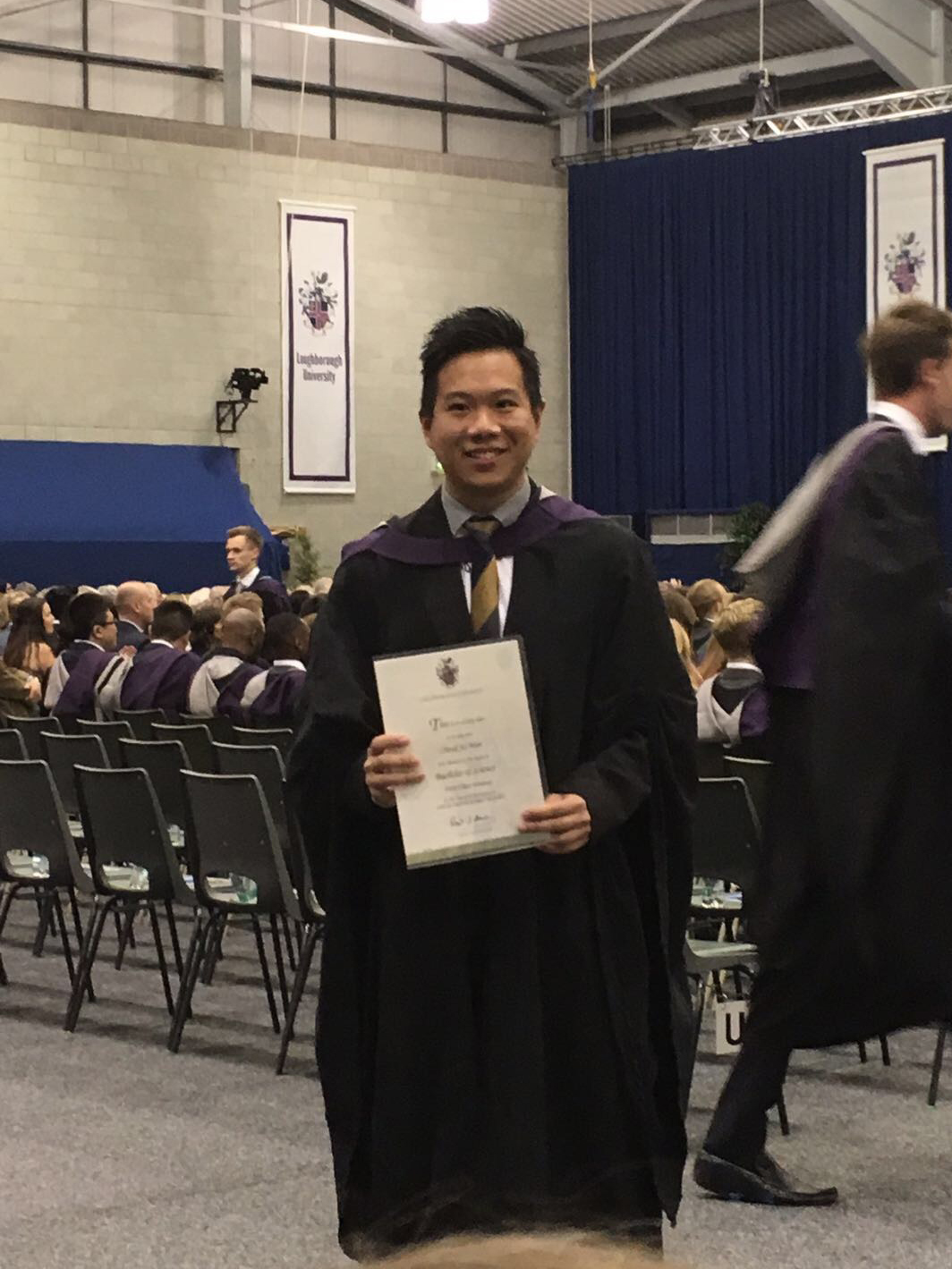 Jacky and his diploma