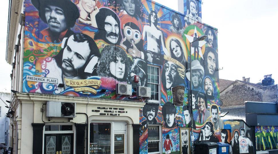 Brighton street art, the Prince Albert Pub