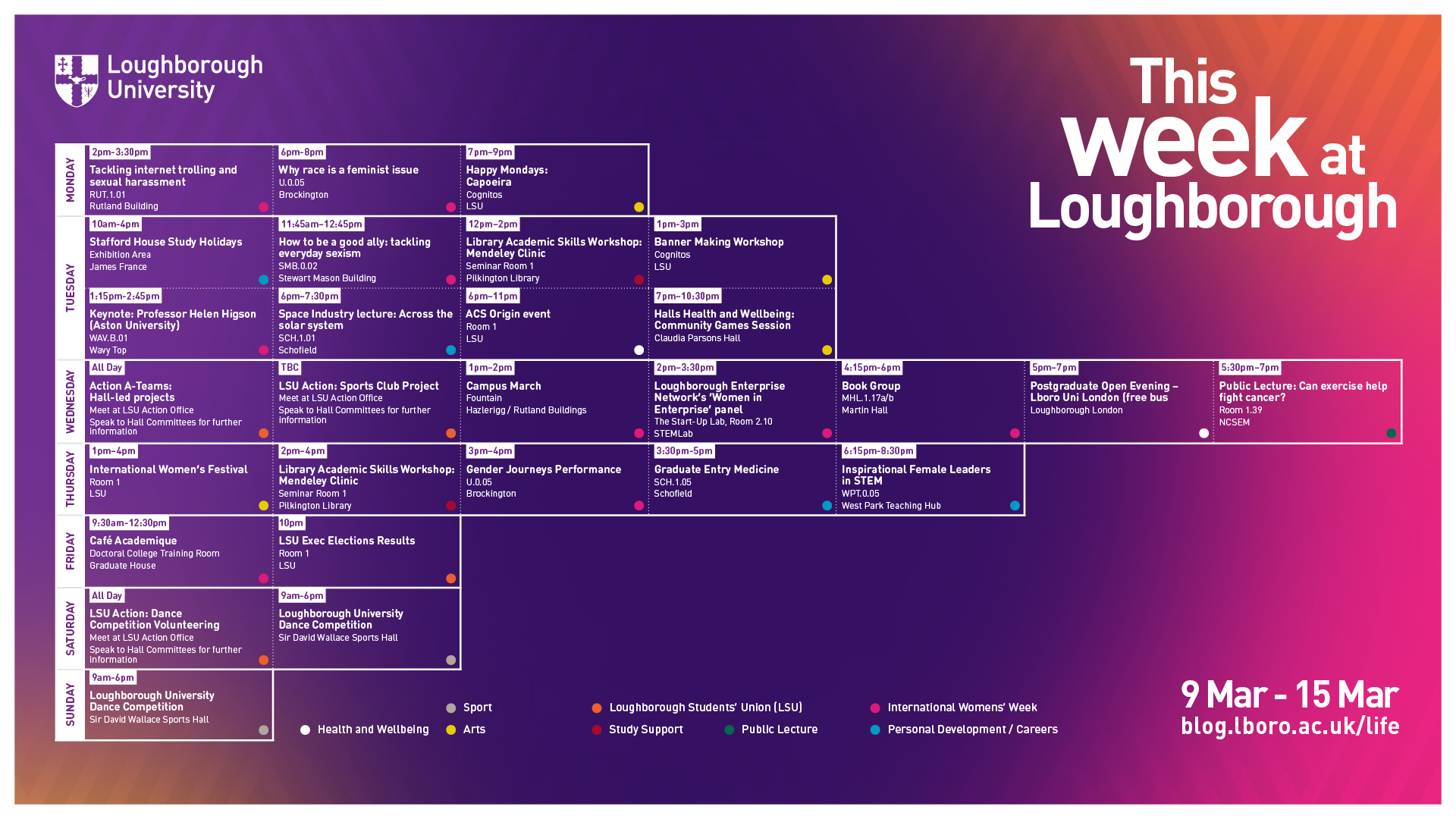 This Week at Loughborough 9th March 2020 Loughborough Life