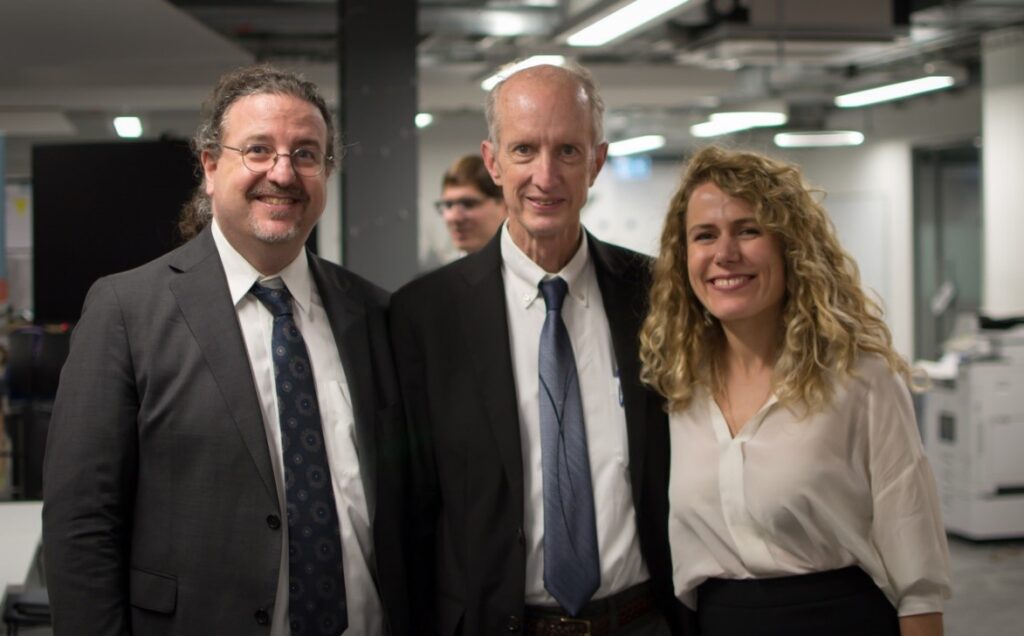 An image of Dr Merve Sancak, Professor Ben Ross Schneider and Professor Gregory Jackson.