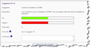 Learn Suggestion System Screenshot – Teaching and Learning Blog
