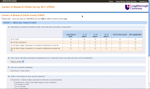 Screengrab of typical BOS survey