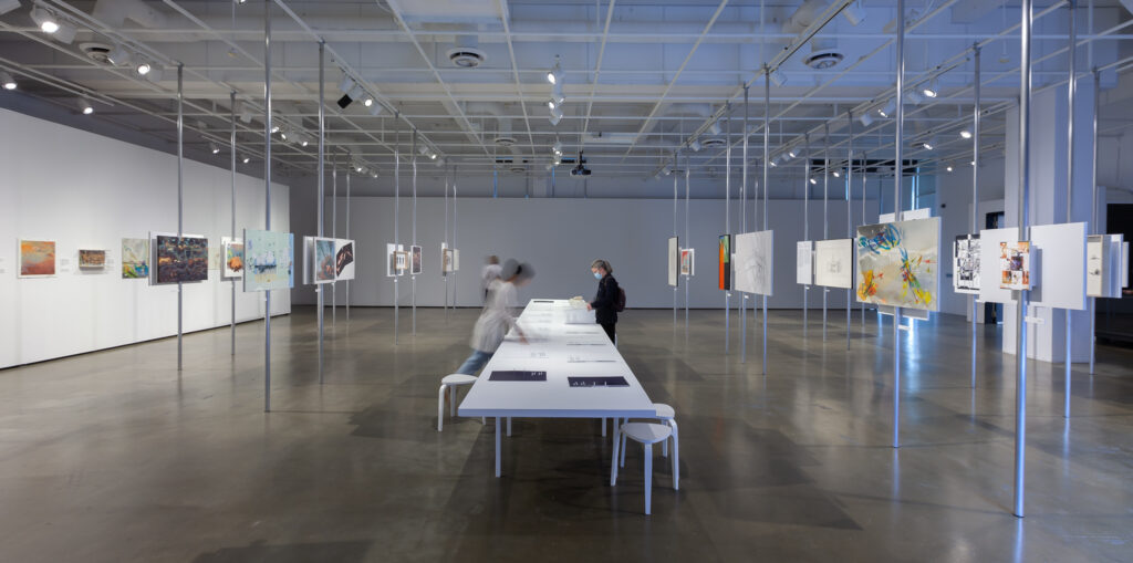 "Autour du dessin | Drawing Conversations" exhibition at the Centre de design, UQAM, Montréal, 15 September to 6 November 2022, photo credit: Michel Brunelle