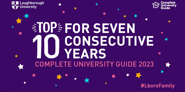 Top 10 For Seven Consecutive Years - Complete University Guide 2023