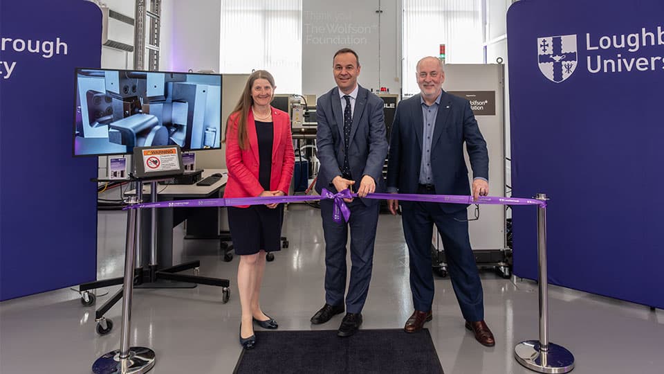 Professor Rachel Thomson, Professor Nick Jennings and Paul Ramsbottom OBE at the opening of the X-Lab Extreme.